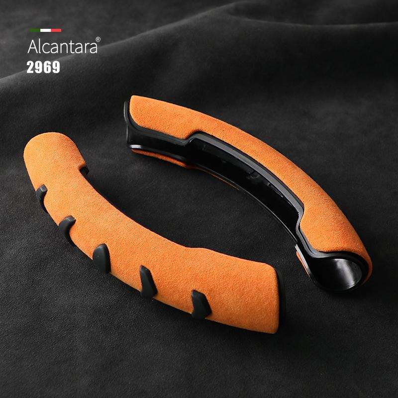 Universal Steering Wheel Handle Anti Slip Cover Alcantara Suede Steering Wheel Assist Anti Slip Protection Cover Auto Accessorie