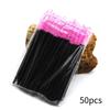 50pcs Disposable Plastic Eyelash Brushes Eyebrow Spoolers Mascara Wands Multi-Purpose Hygienic Beauty Salon and DIY Tools