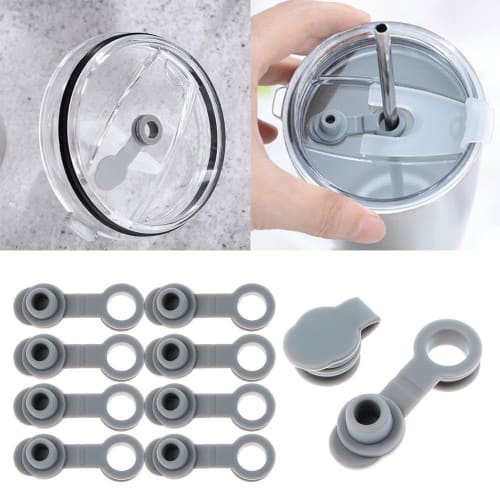 Universal Silicone Sealing Bottle Straw Hole Grommets, Stopper Lids, Straw Plugs Replacement for 20/30 Oz Cups (50 Pieces)