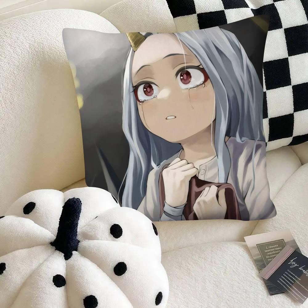 Eri HEISS Japanischer Anime My H-Hero Academia SÜSS Kissenbezug Quadratisches Kissen Schlafzimmer Sofa Freizeit Komfortkissen Heimdekoration