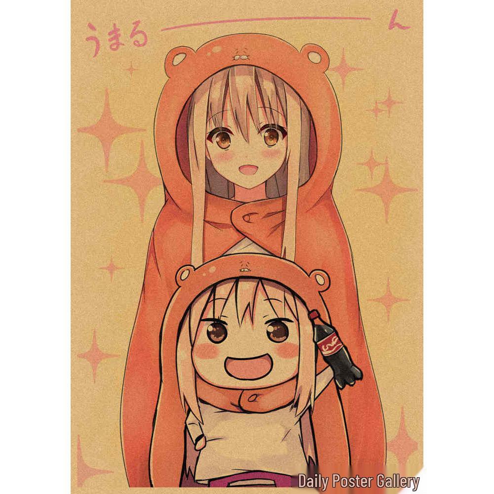 Japanese Anime Himouto! Umaru-chan Retro Kraft Paper Decorative Poster