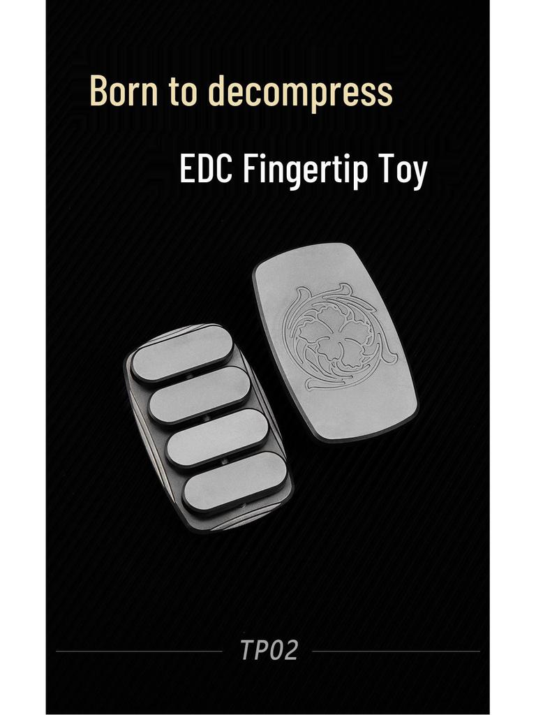 Titanium Rhythm Card: Magnetic Sliding EDC Decompression Toy