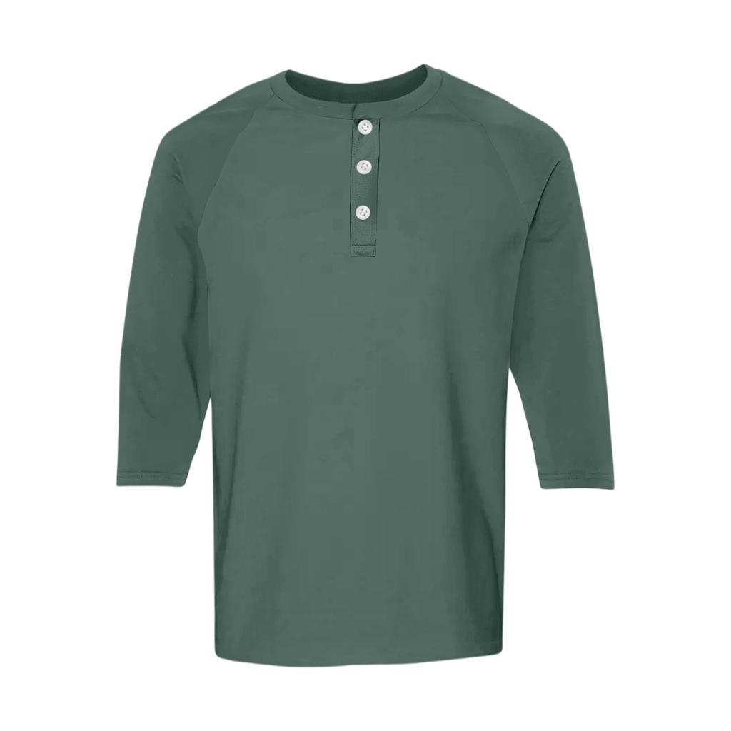 Men's Raglan Sleeve Three-quarter Sleeve Top
