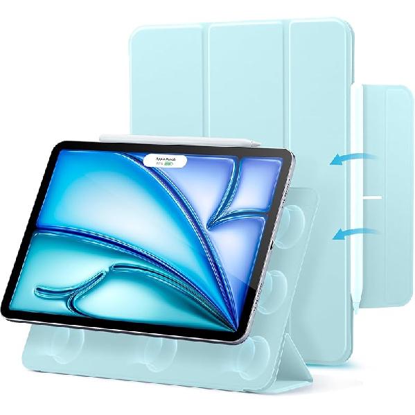 ESR for iPad Air 11 Inch Case M3/M2 (2025/2024), iPad Air 5th/4th Gen (2022/2020), Powerful Magnetic Attachment, Slim Trifold Stand Case, Auto