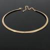 Punk Metal Torques for Women Gothic Golden Silver Color Smooth Chain Collar Fashion Choker Necklace Retro Personality Jewelry