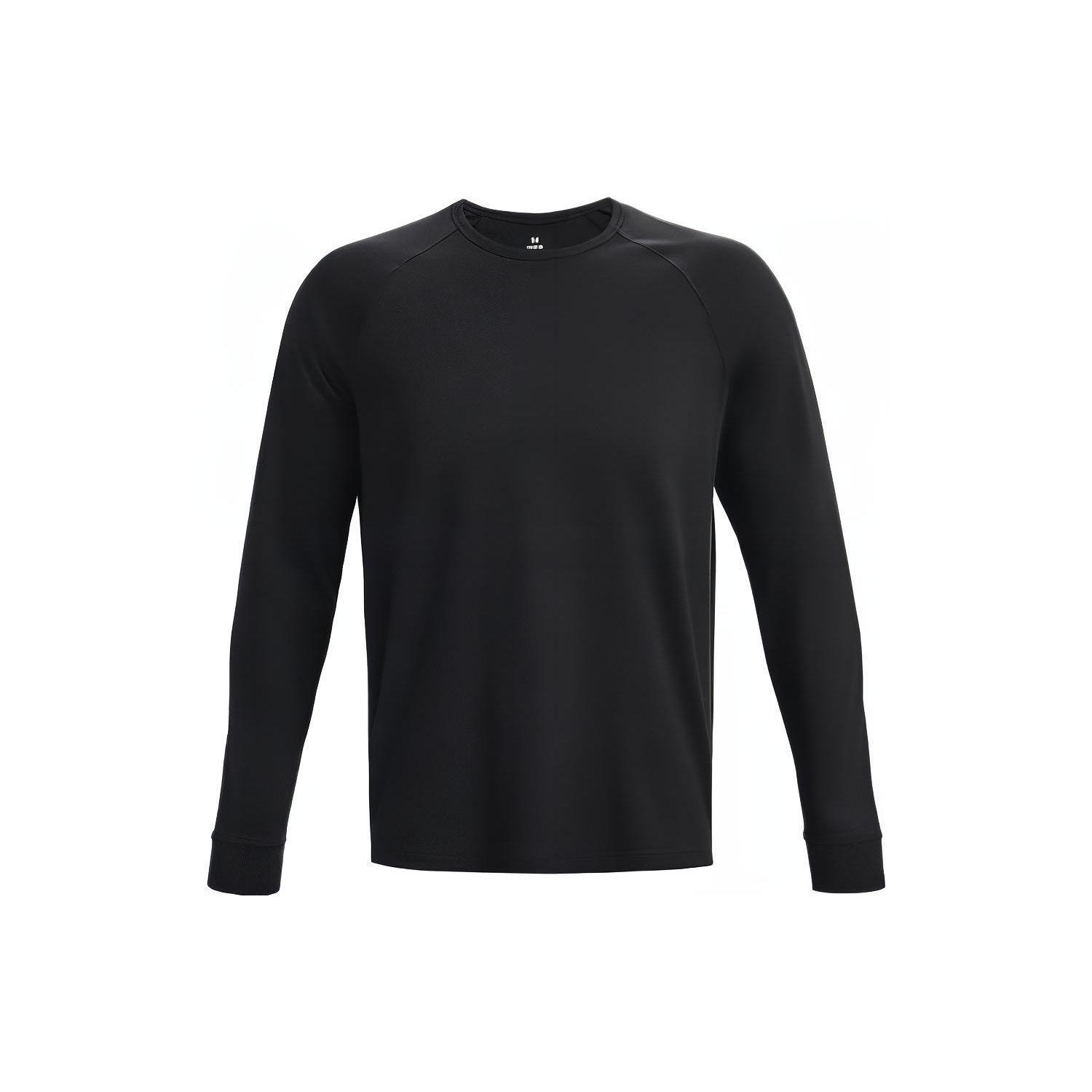 

Under Armour Твердый пуловер с круглым вырезом, спортивная футболка с длинным рукавом, мужские топы, черный 1378989-001 XL