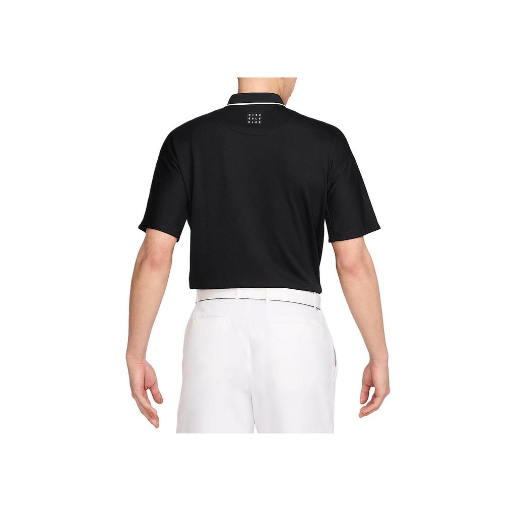 Nike Golf Club Dri-Fit Comfortable Soft Loose Breathable Short Sleeve Polo Shirt Men Tops Black White FQ1151-010