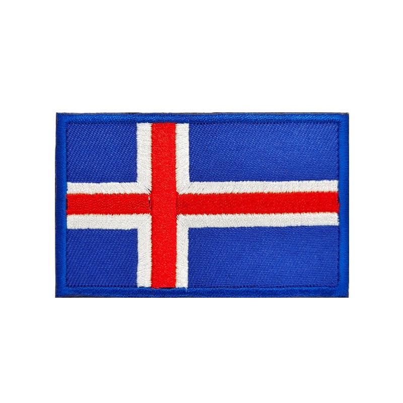 European Flags Embroidered Patches for Bags & Hats - Morale Badges with Hook, Loop & Iron-On Backing