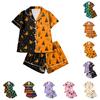 Women's Halloween Print Pajama Set Two-Piece Comfortable Sleepwear