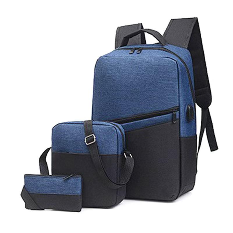 Herren- & Damen-Pendler-Rucksack-Set: USB-Aufladung, Große Kapazität, Lässig-Business, Schlichtes Design