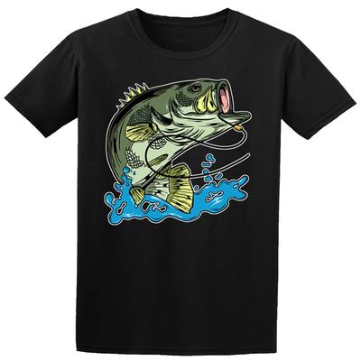 Bass Fishing Cool Fisherman Kids T Shirts Boys Girls Teen  D  P1  PR