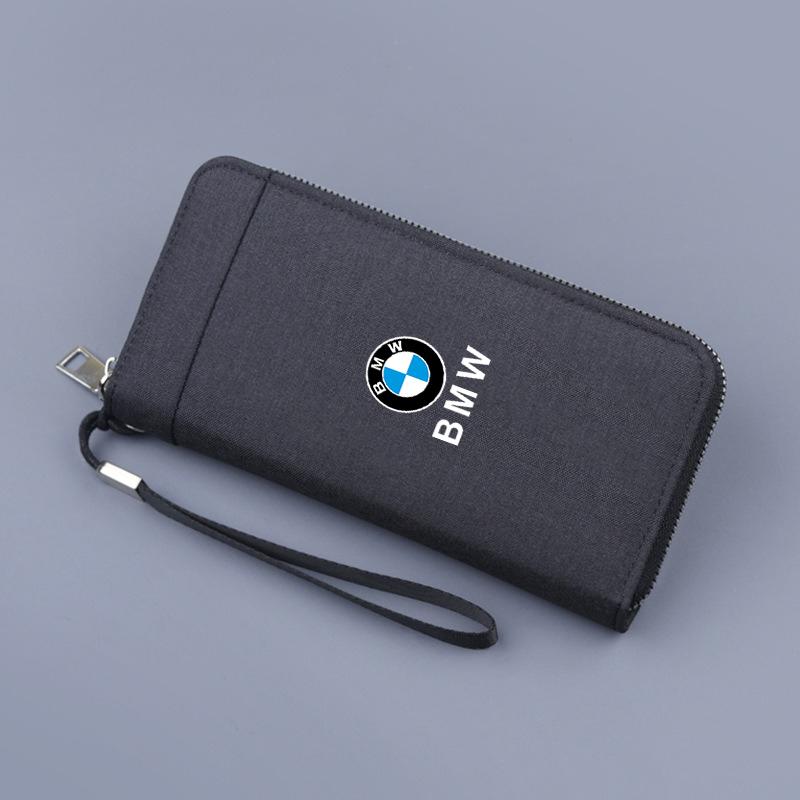 

Car Canvas Wallets Card Vertical Documents Storage Pocket For BMW 1 2 3 4 5 7 Series X1 X3 X4 X5 X6 X7 F10 F20 F30 G20 G30 F15 чёрный