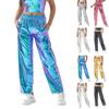 Damen High-Waist Stilvolle Elastische Taille Gerade Hosen