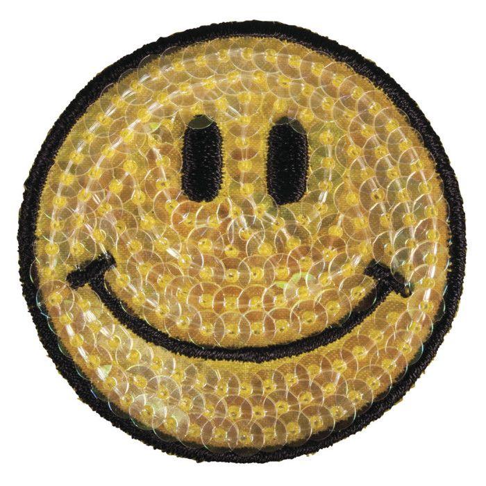 Patch Smile, 5cm pour repasser, 1pce.