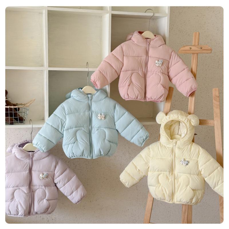 Infant Hooded Cartoon Padded Coat Thick Winter Warm Outerwear