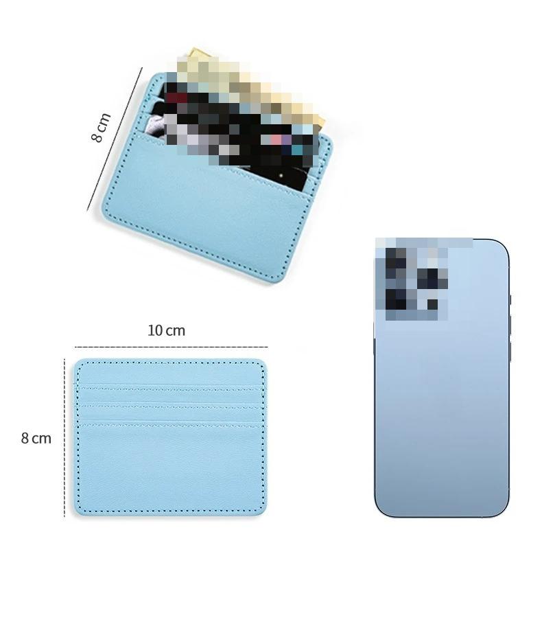 1Pc Pu Leather ID Card Holder Candy Color Bank Credit Card Box Multi Slot Slim Card Wallet Women Men Business Cards Cover Case