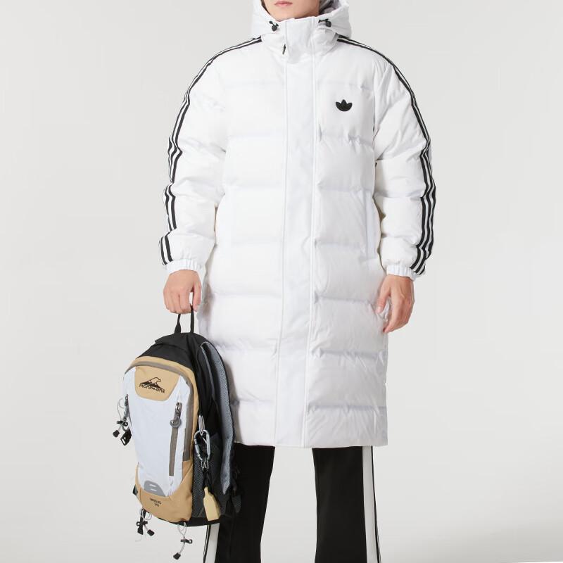 adidas Men's Hooded Mid-Length Down Jacket