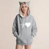 Women's Fashion Casual Long Sleeve  Hooded Sweatshirt Tops