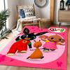 Bing Bunny Colorful Adventure Themed Anti-Slip Rugs - Polyester Home Decor, Suitable for Bedrooms, Living Rooms, Doorways, Studios, and Decorations