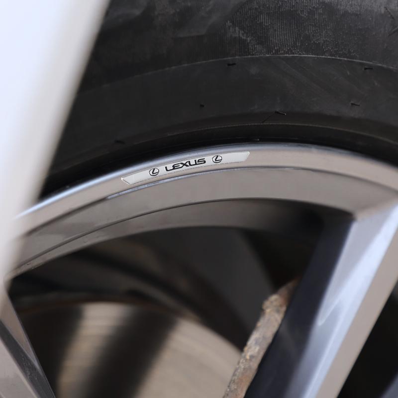 4ks Nálepky na středové krytky kol auta Dekorace Pro Lexus FSPORT LBX NX RX 350h 450h ES UX 300e GS GX IS LS LX CT LC RC