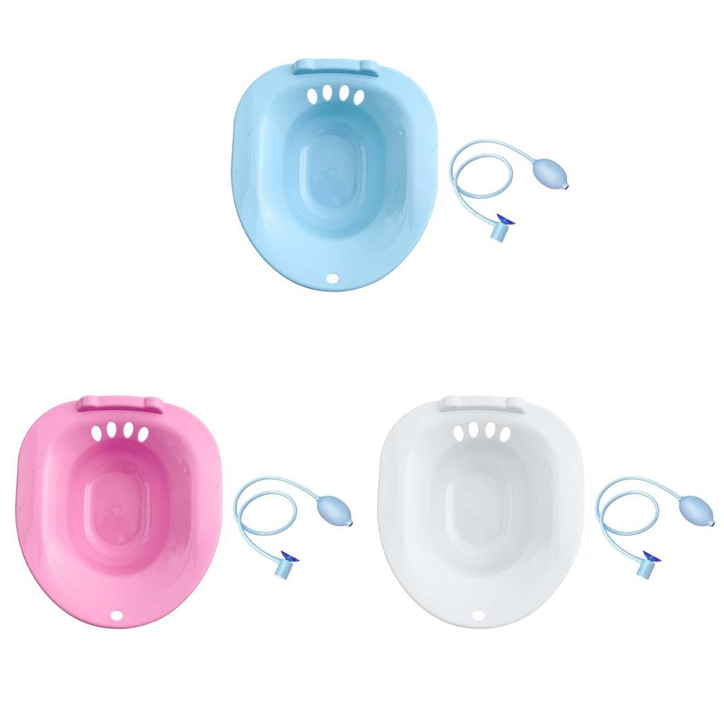 Women Elderly Toilet Seat Sitz Bath Basin Bidet Hip Bath Sturdy Comfortable