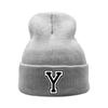 Alphabet Letters A-Z Print Winter Hats Unisex Cap Beanie Lightweight Solid Color Knitted Hat Beanie Perfect For Daily Wear