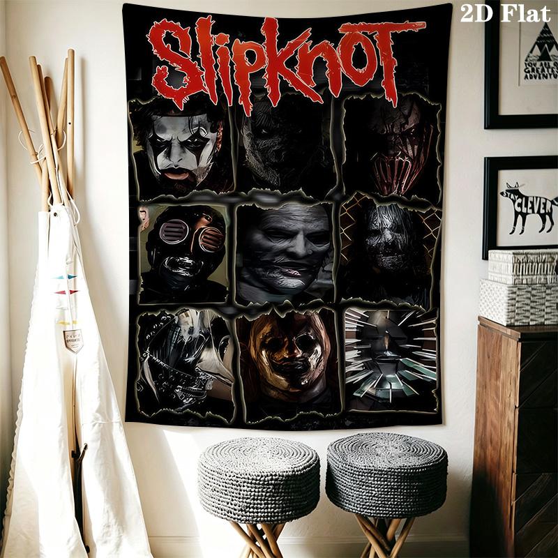 Slipknot Masters Tapestry Background Cloth Wallmounted Atmospheric Background Cloth Wall Covering Decoration Soft