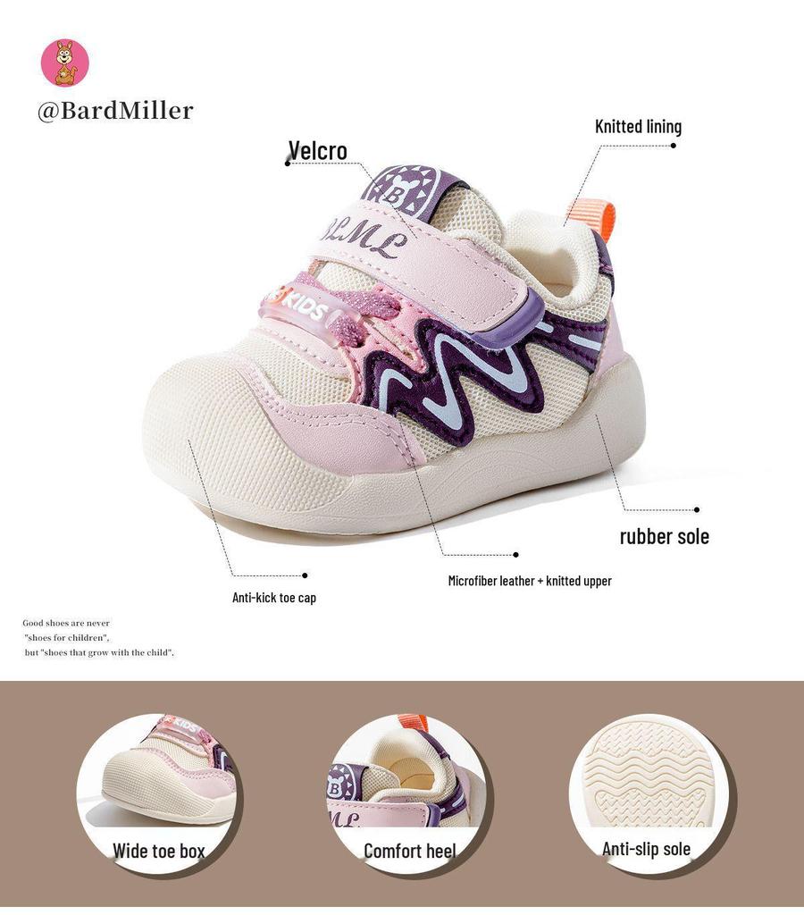2026 Spring Baby Walker Shoes: Infant Toddler Non-slip Mesh Shoes for Girls and Boys