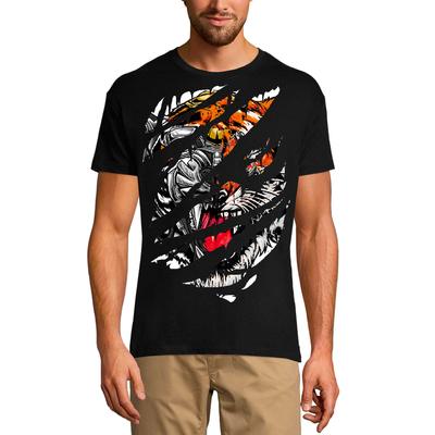 Men's Torn T-Shirt Funny Tiger - Animal Lover Vintage Shirt for Men