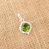 Peridot Gemstone 925 Sterling Silver Jewelry Handcrafted Designer Pendant 1.50" PP-2-6