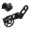 Single Speed Chain Tensioner Aluminum Alloy Folding Bike Chain Stabilizer Bike Chain Tensioner for Single Speed Folding Bike Black