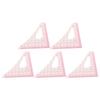 5Pcs Triangular Curve Rule Transparent High Accuracy Multifunction Pattern Sewing Rulers Set for