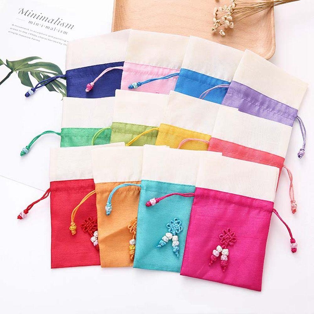 Chinese Knot Chinese Style Sachet Candy Bag Jewelry Packaging Bag Gift Tassel Small Pouch  Birthday