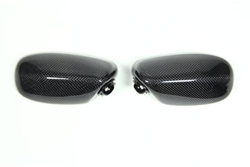 Magical Racing Racer Replica Motorcycle Type with Twill Carbon Fiber Long Type A Model Mirrors, 1, Head, Black, Stem, 45mm, [Mounting Pitch 27-41mm],
