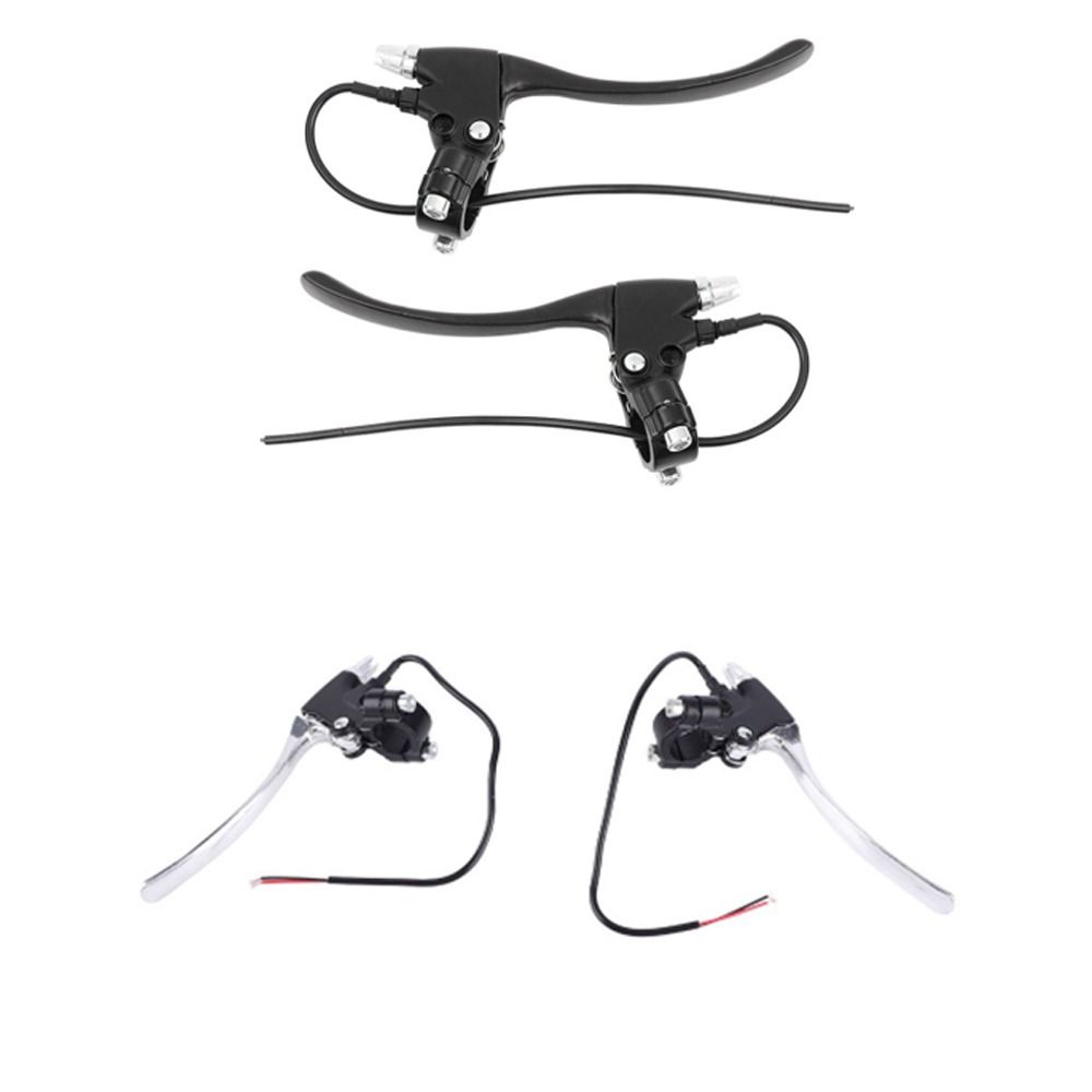 1 Pair Cable 28cm Electric Brake Handle Aluminum Alloy Brake Handle Assembly  Riding Accessory