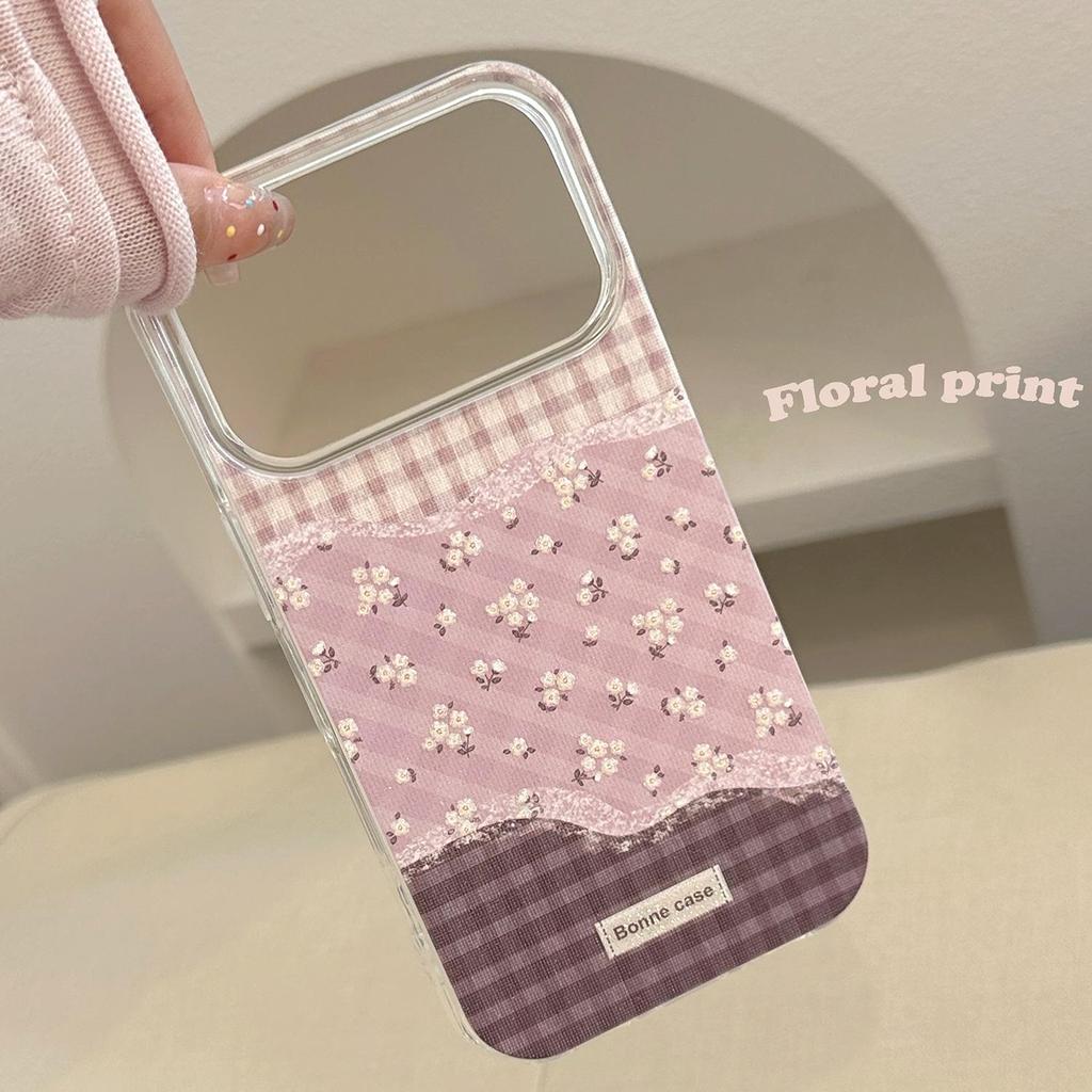 Purple Patchwork Floral Phone Case for iPhone 17 and iPhone 17 Pro Max