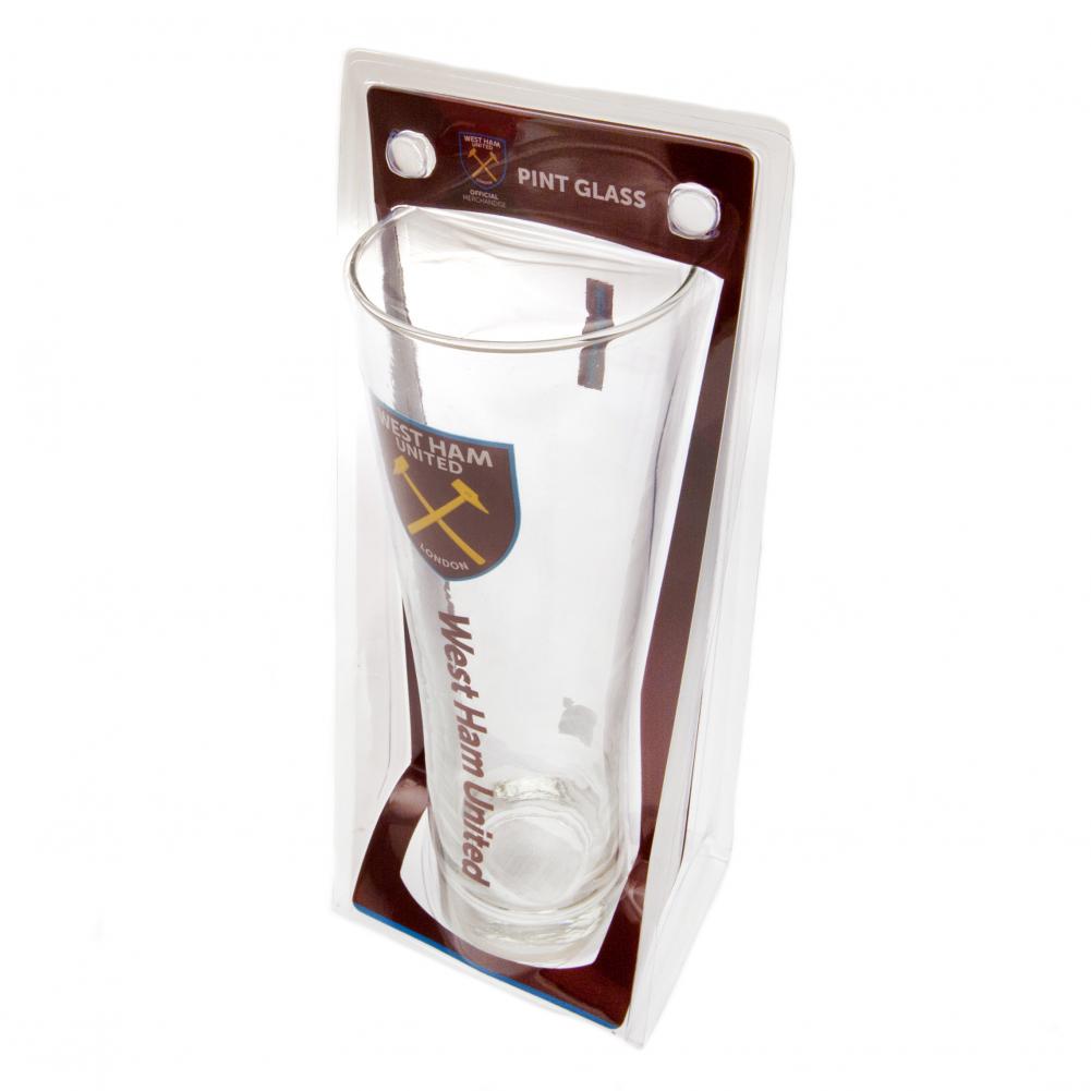 West Ham United FC Official Tall Beer Glass