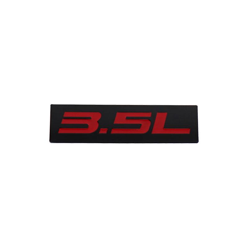 Premium 3.5L 3.5 L for Universal car Engine Hood Fender trunk Tail Rear Bonnet Nameplate Decal Emblem Badge Sticker