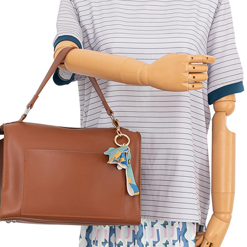 Cute Elephant Keychain Soft PU Leather Key Accessory for Bags Keys Gift Fashionable Animal Design Decorative Charm