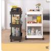 1 Stück 3-stöckiges Küchen-Multifunktionsregal, mobiler Wagen, Boden-zu-Decke-Mehrschicht-Lagerregal, Bücherregal, Snacks, Obst- und Gemüse-Lagerregal
