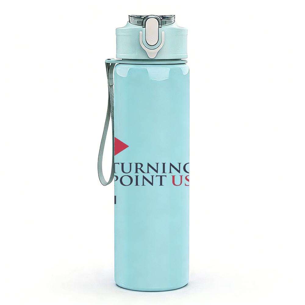 1PC Running Rabbit Minimalist Line Art Print 750ml Portable Sports Water Bottle Leakproof Gym Outdoor Travel Drink Cup