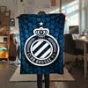 1 Pezzo Coperta in Flanella con Stampa Club Brugge K V, Alta Qualità Comoda per Tutte le Stagioni, Decorazione per la Casa, Calore e Comfort, Perfetta per Regali di Natale
