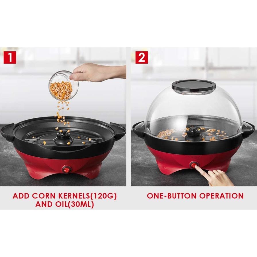 850W Mini Electric Household Appliance Machine Popcorn Makers Fully Automatic Popcorn Machine Popcorn Machine For Home Kitchen