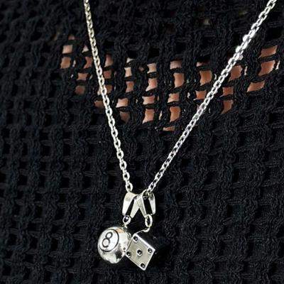 S SY 3way 8ball & Dice Necklace