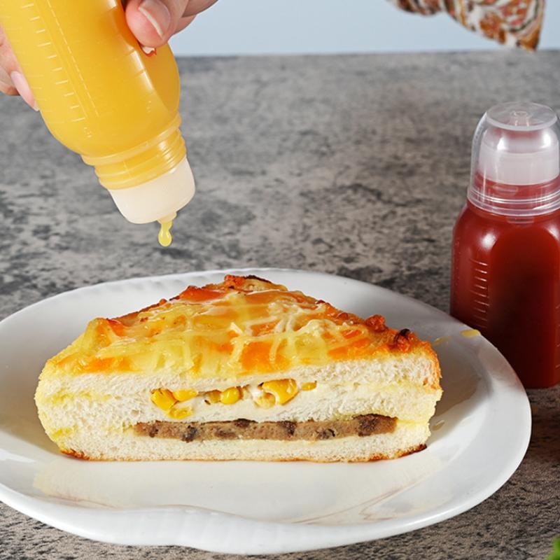30/60/100ml Mini Frascos Squeeze Ketchup Condimento Molho Frasco Mel Mostarda Molho para Salada Recipiente para Bento Cozinha