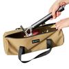 Camping Stake Bag Canvas Double Layer Tent Stake Bag Tent Accessories Ground Nail Storage Bag For Outdoor Camping Canopy Bag
