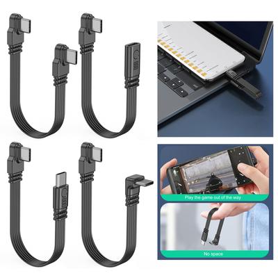 5–100 cm Typ C auf Typ C Konverter-Adapterkabel, Stromladekabel, unterstützt 45 W Schnellladung und 480 Mbit/s Datenübertragung