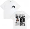 Singer Emilia Mernes MP3 Tour Graphic T Shirt Unisex Women Fashion Pop Music Hip Hop Short Sleeve Oversized Cotton Casual Tshirts