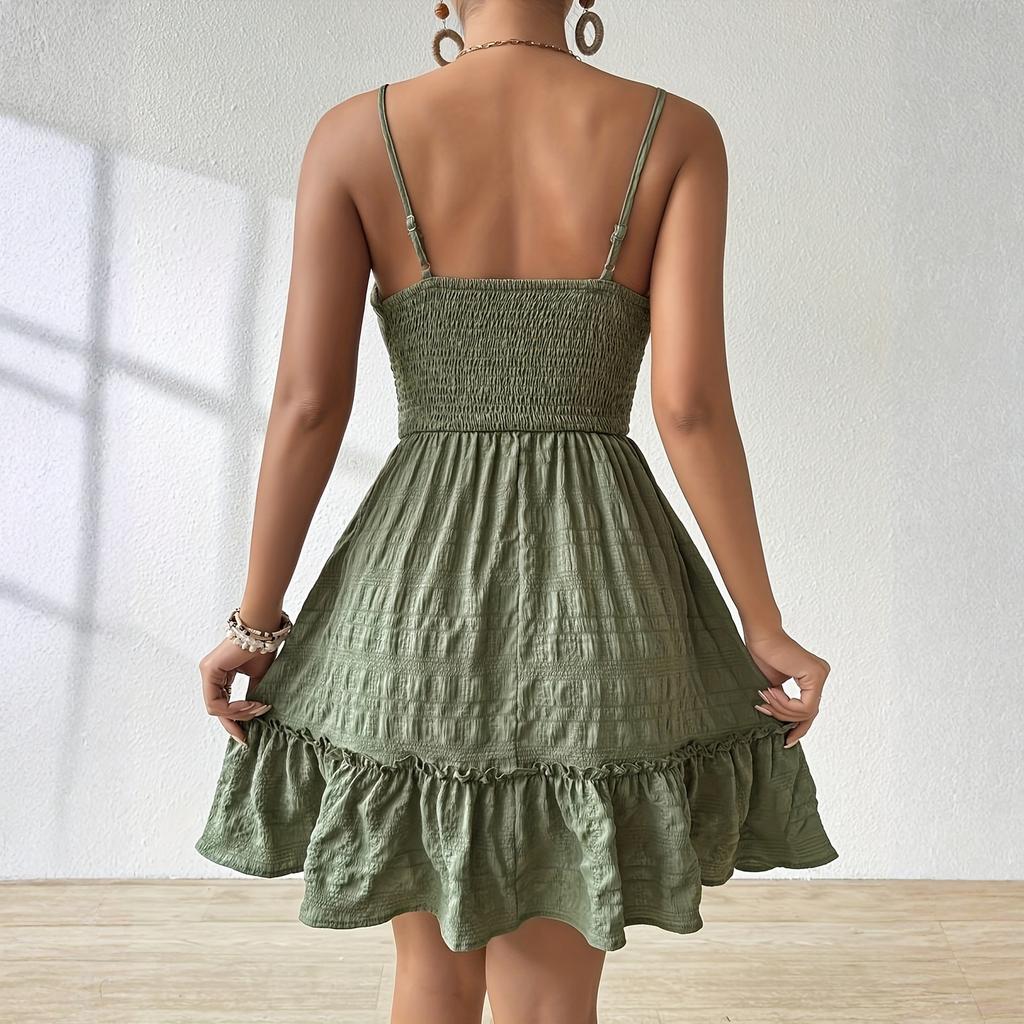 Sleeveless Women's Dress Casual Flowy A-Line Midi Tshirt Dresses With Pockets Crewneck Vocation Boho Beach Sundress