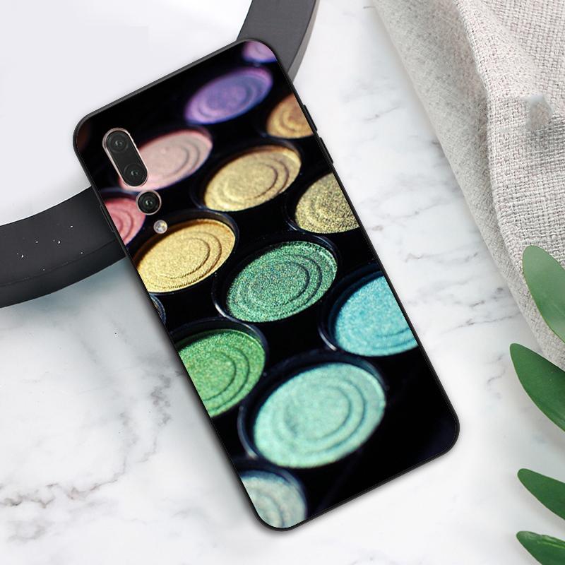 Makeup Eyeshadow Palette Case For Huawei Nova Y73 Y72 Y70 Y90 Y60 Y61 Y91 12s 12i 11i 8i 9 10 SE P40 Lite P60 P30 Pro